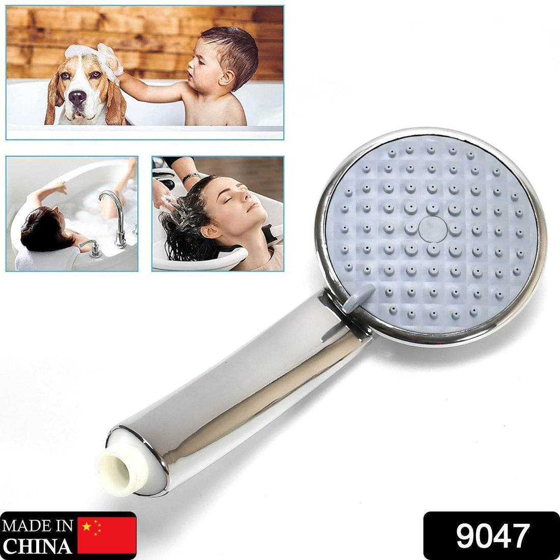 Plastic shower head with multi-function spray options